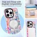 for iPhone 14 Plus & iPhone 15 Plus Case, Coastal Collage Pattern, Cute Soft Slim TPU Compatible with MagSafe, Military-Grade Drop Protection & Camera Protection for Women Girls