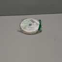 HUIHUANG White Velvet Wired Ribbon 1 inch x Continuous 20 Yards Velvet Ribbon with Gold Glitter Backing, for Christmas Tree Decorations, Gift Wrapping, Wreaths, Garlands, Bows Crafts- (Ivory)