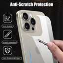 2 Pack Back Screen Protector for iPhone 15 Pro, Back Tempered Glass Protector, Anti-Scratch for iPhone 15 Pro [6.1 inch]