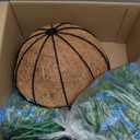 Artificial Hanging Flowers Basket, 12 UV-Resistant Bundles of Realistic Fake Flowers, Faux Plants for Outdoor Decor, Home, Garden, Porch, Patio, Spring & Summer Decorations, Blue