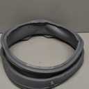 Upgraded 4986ER0004G Washer Door Seal with Drain Port Fit for L-G Front Load Washer Door Seal WM2501HWA WM2501HVA WM2487HRMA Replaces 1377589 AP4439732 PS3524978 Washer Door Rubber Gasket by AMI PARTS