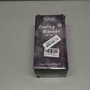 SLEEP ZONE Nanotex Cooling Blanket for Hot Sleepers, Double-Sided Throw Blanket for Couch, Travel/Outdoor Ultra-Cold Breathable Lightweight Summer Blanket (Dark Grey, 50''x70'')