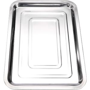 Stainless Steel Tattoo Trays 13 1/2" x 10" Dental Body Piercing Instrument Tool Flat