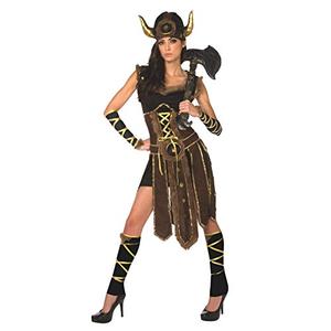 Morph Viking Costume for Women, Viking Warrior Outfit, Nordic Battle Dress, Historical Role Play Attire, Large