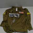 Fun Shack Flight Suit Costume for Men, Air Force Jumpsuit, Mens Fighter Pilot Outfit, Aviation Costume for Adults, XL