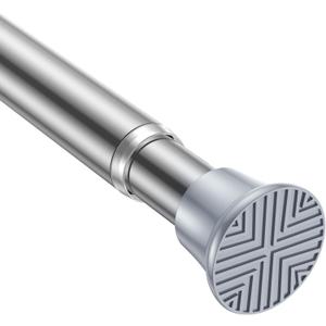 AIZESI Tension Curtain Rod 18-36 inch1Pcs Adjustable Silver Curtain Tension Rod No Drilling Small Tension Rod Spring Curtain Rod