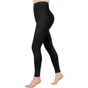 Compression Pantyhose for Women, 20-30 mmHg Footless Graduated Support Medical Compression Stockings (4X-Large, Black)