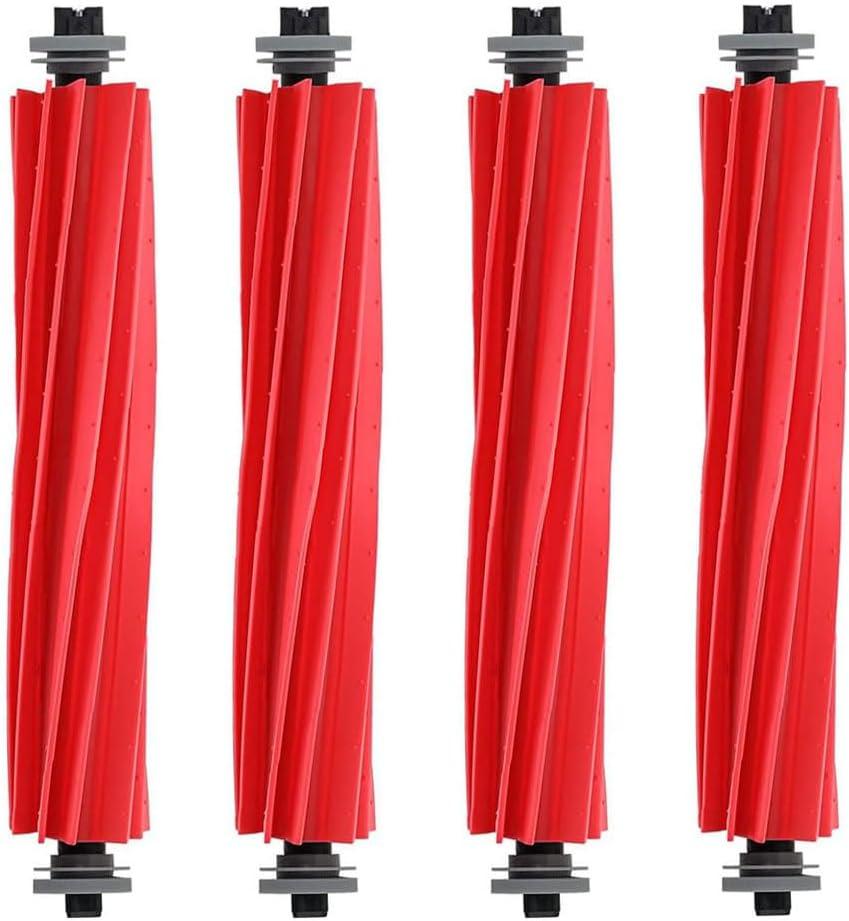 4 Pack Main Brushes Replacement for Roborock Q7,Q7+,Q7 Max,Q7 Max+,S7 Series,QV 35A/35S, Q Revo,Qrevo S/MaxV/Pro/Plus Vacuum Cleaner