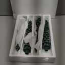 Flameless Candles with Remote  4 Pack Christmas Tree Candles, Battery Operated Snowy Tree Design, 3D Flickering Flame, Safe Holiday Home Decor for Christmas Decorations & Gifts