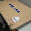 ANDY STAR Brushed Gold Oval Bathroom Mirror, 24x40 Inch Modern Wavy Scalloped Wall Mirror, Anti-Rust Brass Metal Mirror for Bathroom Hang Vertical or Horizontal