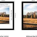 16x20 Picture Frame 5 Pack, Black Poster Frame, Display Pictures 11 x 14 with Mat or 16 x 20 Without Mat for Horizontal or Vertical Wall Mounting, Wall Gallery Frame for Artwork Certificate