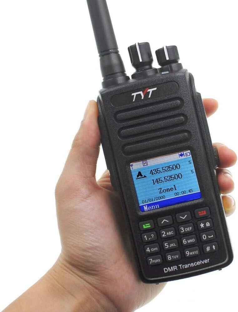 TYT MD-UV390 Plus 5W Output IP67 Waterproof Walkie Talkie Digital Dual Band VHF UHF DMR Radio with AES256 Encryption