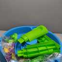 Step2 Summer Showers Splash Tower Water Table for Kids, Outdoor Kids Water Sensory Table, Ages 1.5+ Years Old, 8 Piece Water Toy Accessories, Blue & Green