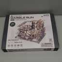 ROBOTIME 3D Puzzles Marble Run - LGA01 Marble Night City Wooden Model to Build - Model Building Kits for Adults 