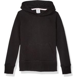 Amazon Essentials Girls and Toddlers' Pullover Hoodie Sweatshirt (XX-Large, Black)