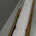 COUKIU Bathroom Vanity Sink Backsplash/Sidesplash (White Engineered Marble, 4" x 42")