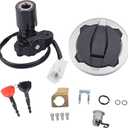 Ignition Switch Lock Fuel Gas Cap Key Set Fit For Kawasaki Ninja 400 2018-2024