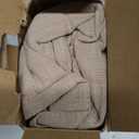 MIULEE Decorative Linen Euro Sham Pillow Covers 24x24 Inch Natural Linen Boho Farmhouse Neutral Couch Throw Pillows for Bed Pack of 2 Accent Modern Pillowcase Sofa Livingroom Home Decor