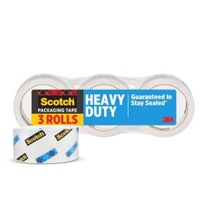 Scotch Heavy Duty Packaging Tape, 1.88" x 54.6 yd, Designed for Packing, Shipping and Mailing, Strong Seal on All Box Types