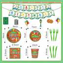 122 Pcs Cookie Party Supplies For Baby Boys Girls Birthday Party for 20 Guests