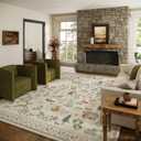 8x10 Area Rugs for Living Room: Washable Bedroom Rug Boho Stain Resistant Non Slip Low Pile Soft Lightweight Carpet for Kitchen Dining Room Farmhouse Nursery Kids Room Home Office Indoor