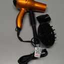 INFINITIPRO by CONAIR Hair Dryer with Diffuser | Salon Performance AC Motor Blow Dryer | Includes Diffuser, Concentrator and Bonus Blow-Out Brush | Orange 
