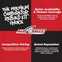 All Balls Racing Carburetor Rebuild Kit 26-1638 Compatible With/Replacement For Yamaha XVS1100 V-Star 1999-2005