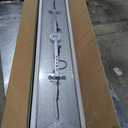 7PM Rectangular Chandelier, Modern Dining Room Light Fixture with Raindrop Chandelier Crystals, 13-Light Flush Mount Rectangle Chandelier for Dining Room Kitchen,Chrome Finish L59'' x W10'' x H9''