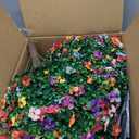 Dense Multi-Color Artificial Flower Topiary Ball Trees 24 Inch, Set of 2 Fake Plants with Ground Spike, UV Resistant No Fade Faux Bushes for Spring Garden, Patio, Porch, Yard, Outdoor Decor