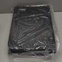 Anbte 3ft Low Folding Picnic Table, Thicker Aluminum Small Camping Table with Storage Bag, Portable Handle, Lightweight, for Camping Beach Party Picnic Floor, 34.2" x 15.7" x 10.3", Black