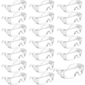 Queekay Safety Glasses over Eyeglasses Anti Dust Impact Scratch Safety Goggles for Men Women Nurses Workers Architect Lab