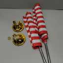 Anley US National Car Flag & Flagpole with Air Suction Mount - Outdoor Suction Cup Style Flag Pole for Car, Truck, Boat and Vehicle with American Flag (Set of 2)