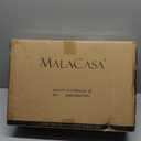 MALACASA 4.4 QT Baking Dish, 9x13 Large Casserole Dish for Oven, Ceramic Baking Pan, Rectangular Lasagna Pan Deep with Handles for Baking, Durable Microwave Oven Safe, Wedding Gift,White, Series BAKE-BAKE