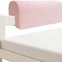 Wonder Space Toddlers' Bed Rail Bumpers Protecter - Children's Bed Guardrail Padding - Anti-Collision | Increased Height | Fall Prevention - Easy InstallEnhanced Safety Mostly Fit (3ft, Pink)
