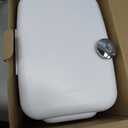 CROWNFUL Mini Fridge, 4 Liter/6 Can Portable Cooler and Warmer Personal Refrigerator for Skin Care, Cosmetics, Beverage, Food,Great for Bedroom, Office, Car, Dorm, ETL Listed (White)