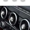 CONGCONG for Nissan Sentra Bling Climate Control AC Button Crystal Accessory Interior Knob Cover Compatible for Nissan Sentra 2020-2022 (5)