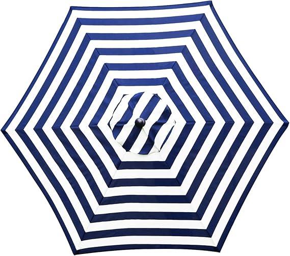 Sunnyglade 7.5ft Patio Umbrella Replacement Canopy Market Umbrella Top Outdoor Umbrella Canopy with 6 Ribs