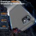 3 x Magnetic for iPhone 11 Phone Case-Compatible with MagSafe-Carbon Fiber Texture-Slim Military Grade Drop Protection Phone Case for iPhone 11 6.1",Grey