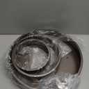 3 Pack Set Wall Planters,Modern Round Glass Wall Planter Succulent Planter Circle Iron Hanging Planter Vase for Herb,Small Cactus Perfect for Balcony, Room and Patio Decor (Coffee)