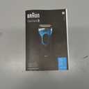 Braun Electric Series 3 Razor with Precision Trimmer, Rechargeable, Wet & Dry Foil Shaver for Men, Blue/Black, 4 Piece