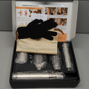 MESCOMB 5-in-1 Hot Air Styler Kit – 110,000 RPM Fast-Drying Dryer, Auto-Wrap Curlers, Straightening & Volumizing Brushes All-in-One (Champagne White)