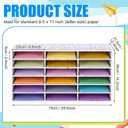 Fuutreo 1 Pc Classroom Construction Paper Storage,Colorful Polka Dots