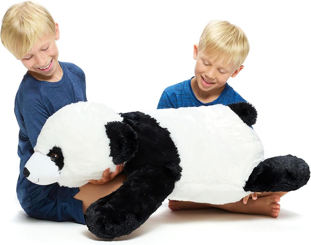 Extra Large Stuffed Teddy Bear Hugging Toy Giant Sleeping Plush Body Pillow for Kids, Ideal for Bedroom Bed, Big Brown Fluffy and Soft for Boys Girl (Panda)