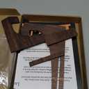 Jesus Wooden Christmas Nativity Story Table Centerpiece 15.7 * 11 Inch Luke 2 Scripture Catholic Religious Christian Book Sheet Nativity Scene Sign for Xmas Birth of Jesus Decor