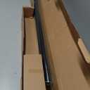 Ivilon Drapery Treatment Window Curtain Rod - Square Design 1 1/8 Rod. 72 to 144 Inch. Black