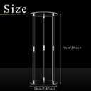 Teenyyou 10 Pcs 20 Inch Tall Acrylic Vase Wedding Centerpieces Clear Flower Stand Acrylic Centerpiece Stand Floral Vase Elegant Display Holder for Wedding Birthday Party Table Decorations