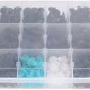 Chcury1 299Pcs 18 Sizes Bumper Push Fasteners Rivet Clips Expansion Screws Kit