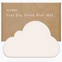 Cloud Shape Diatomite Stone Bath Mat Shower Mat Quick-Dry, Non-Slip, Easy to Clean for Bathroom Floor, 1'3" x 1'11"