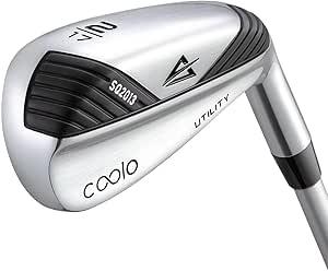 COOLO Golf Driving Iron for Average Golfers, More Control Off The Tee, Individual 1/2/3/4 Utility Iron, Men Right & Left, Handed Configuration: 2 Iron, 17°, LH