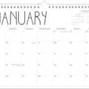 GuassLee Wall Calendar 2026 12 Months Planner Through Jan. 2026 to Dec 2026 17" X 12" Paper Monthly Planner Wall Hanging Calendar with Thick Paper for Easy Organizing